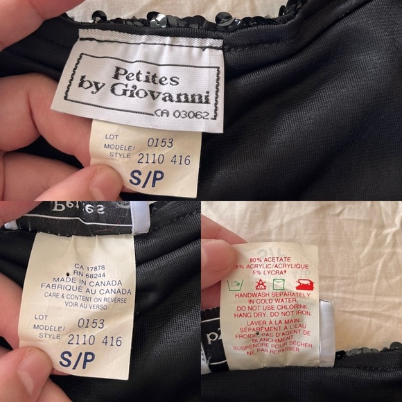 Vintage Black 80s 90s Mini Skirt S Canadian Made - Picture 14 of 15